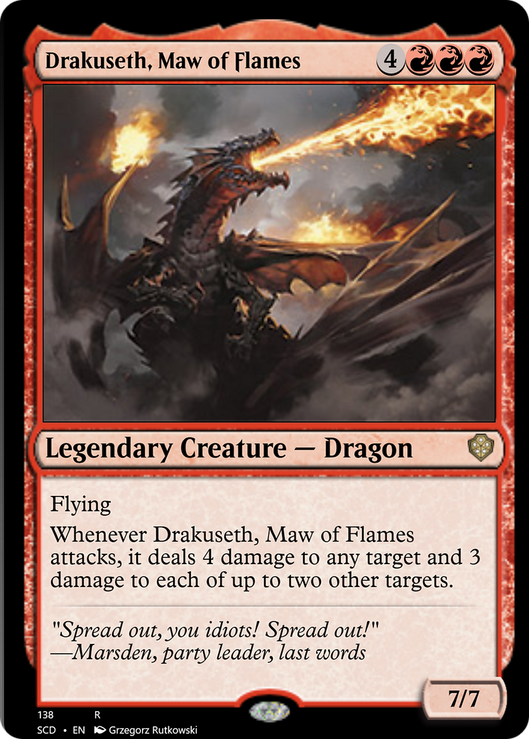 Drakuseth, Maw of Flames [Starter Commander Decks] | Fandemonia Ltd