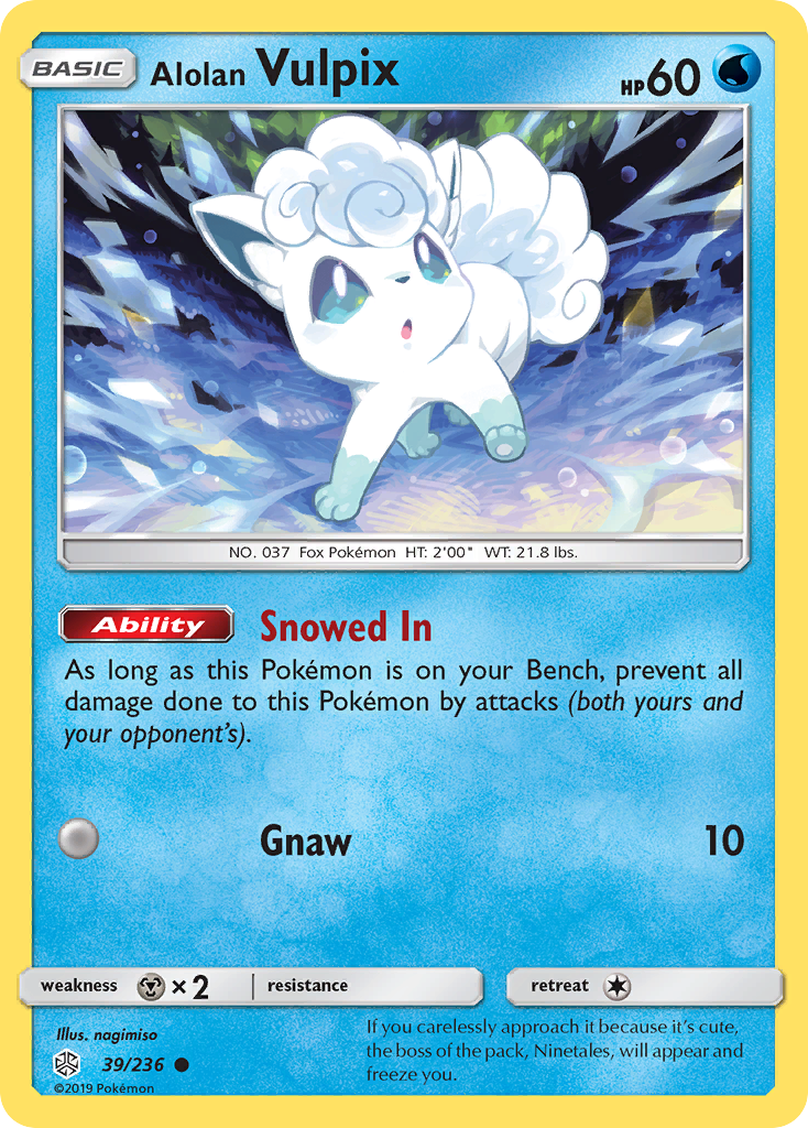 Alolan Vulpix (39/236) [Sun & Moon: Cosmic Eclipse] | Fandemonia Ltd