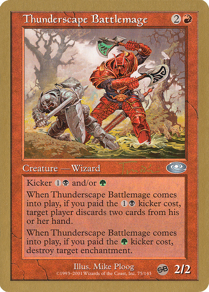 Thunderscape Battlemage (Jan Tomcani) [World Championship Decks 2001] | Fandemonia Ltd