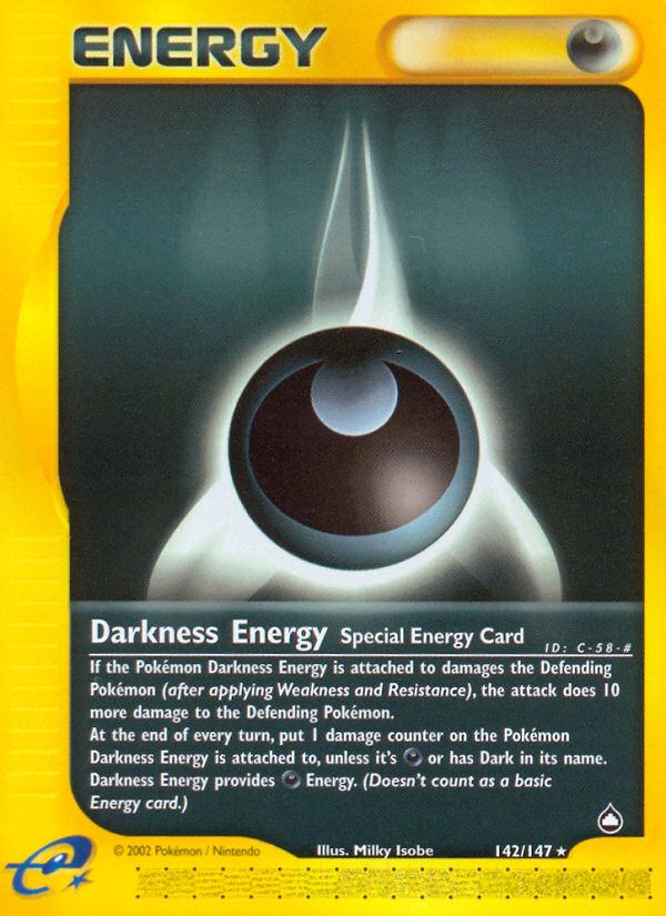 Darkness Energy (142/147) [Aquapolis] | Fandemonia Ltd