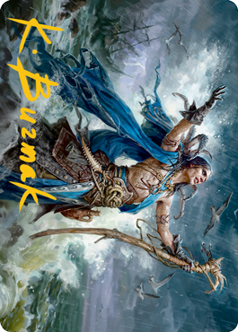 Lier, Disciple of the Drowned Art Card (Gold-Stamped Signature) [Innistrad: Midnight Hunt Art Series] | Fandemonia Ltd