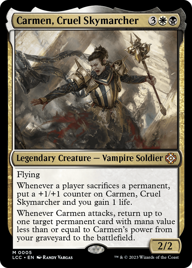 Carmen, Cruel Skymarcher [The Lost Caverns of Ixalan Commander] | Fandemonia Ltd