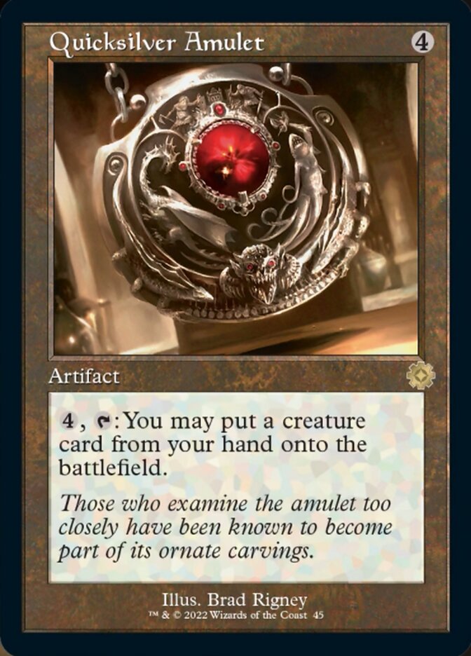 Quicksilver Amulet (Retro) [The Brothers' War Retro Artifacts] | Fandemonia Ltd