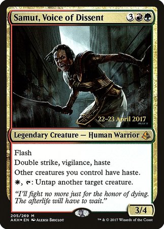 Samut, Voice of Dissent [Amonkhet Promos] | Fandemonia Ltd