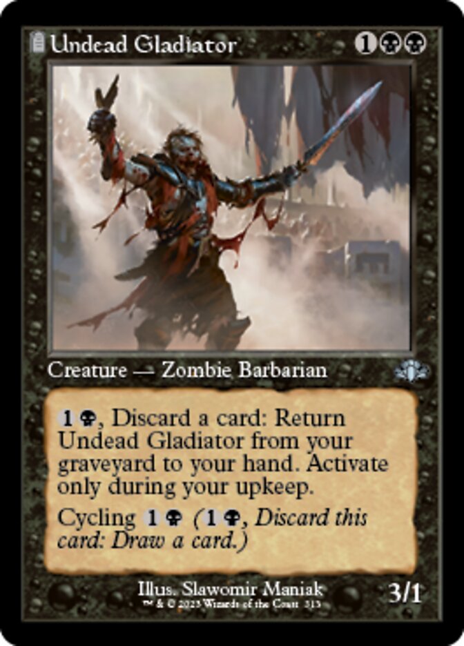 Undead Gladiator (Retro) [Dominaria Remastered] | Fandemonia Ltd