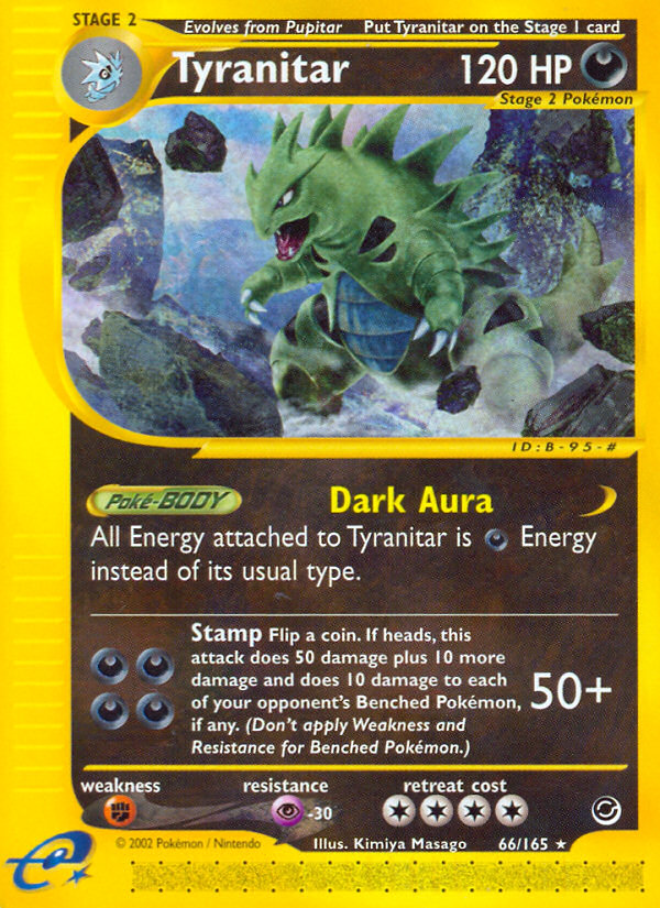 Tyranitar (66/165) [Expedition: Base Set] | Fandemonia Ltd