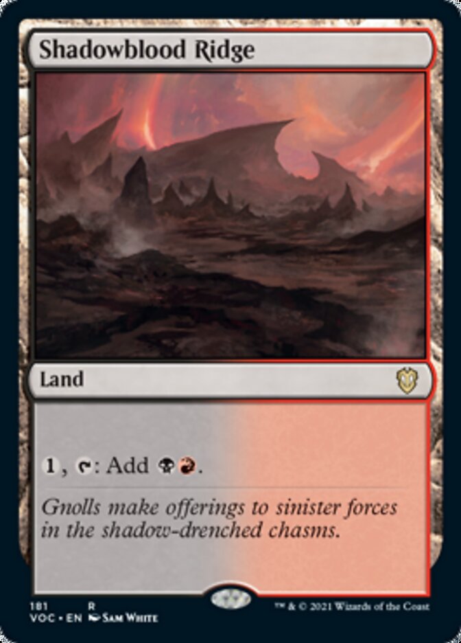 Shadowblood Ridge [Innistrad: Crimson Vow Commander] | Fandemonia Ltd