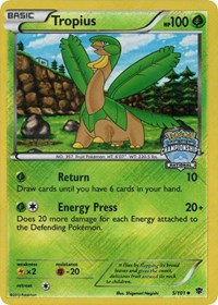 Tropius (5/101) (National Championship Staff Promo) [Black & White: Plasma Blast] | Fandemonia Ltd