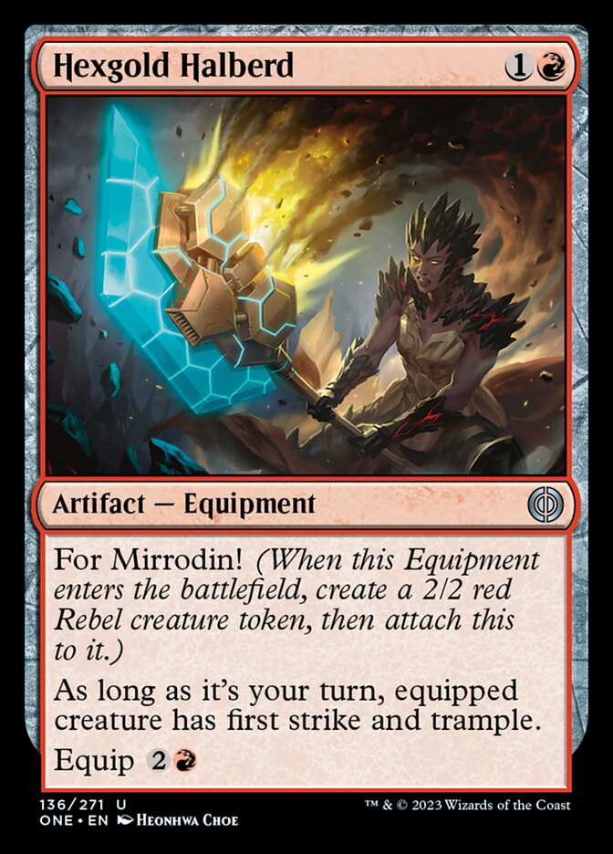 Hexgold Halberd [Phyrexia: All Will Be One] | Fandemonia Ltd