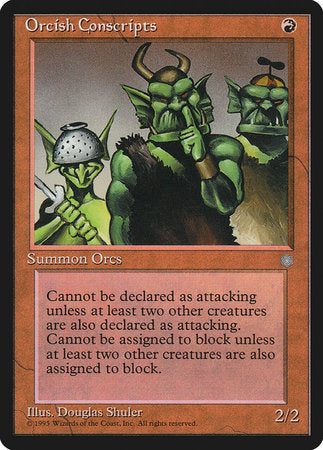 Orcish Conscripts [Ice Age] | Fandemonia Ltd