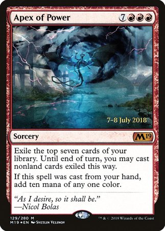 Apex of Power [Core Set 2019 Promos] | Fandemonia Ltd