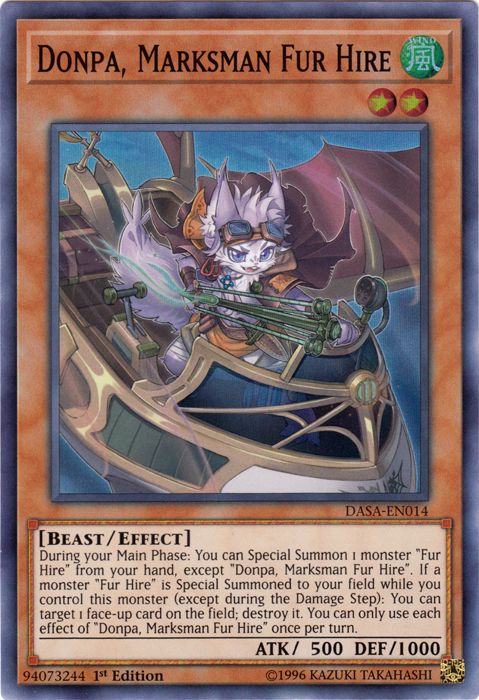 Donpa, Marksman Fur Hire [DASA-EN014] Super Rare | Fandemonia Ltd