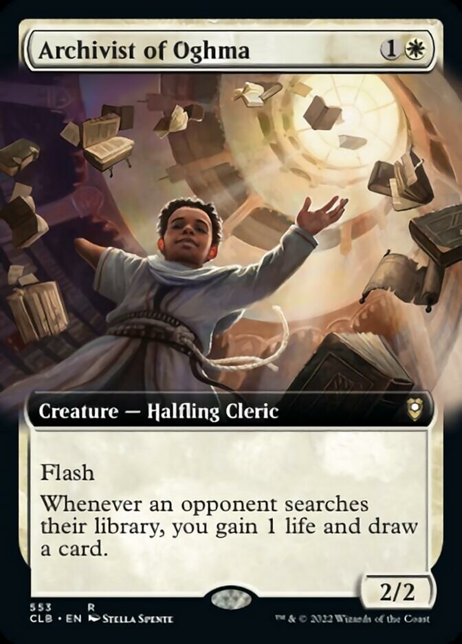 Archivist of Oghma (Extended Art) [Commander Legends: Battle for Baldur's Gate] | Fandemonia Ltd