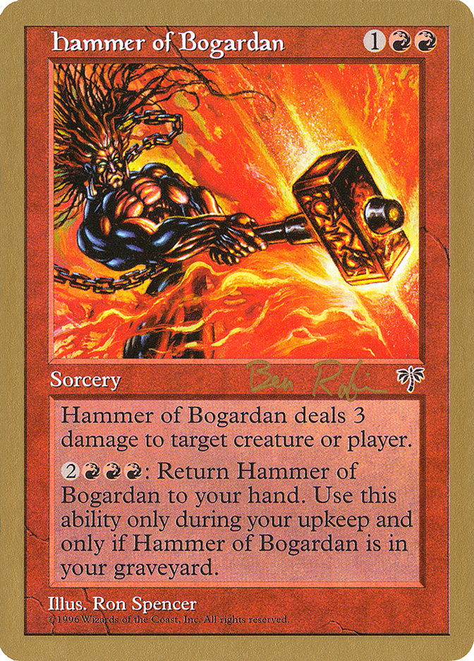 Hammer of Bogardan (Ben Rubin) [World Championship Decks 1998] | Fandemonia Ltd