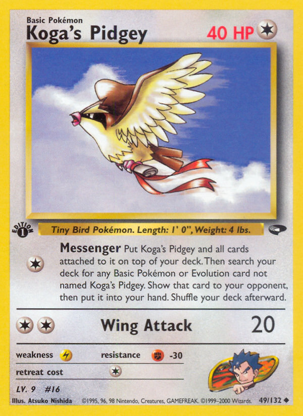 Koga's Pidgey (49/132) [Gym Challenge 1st Edition] | Fandemonia Ltd