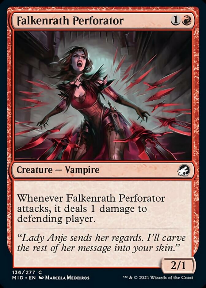 Falkenrath Perforator [Innistrad: Midnight Hunt] | Fandemonia Ltd