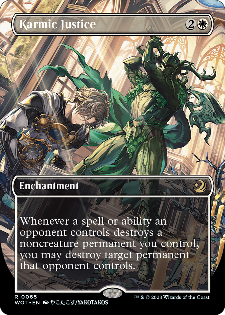 Karmic Justice (Anime Borderless) [Wilds of Eldraine: Enchanting Tales] | Fandemonia Ltd