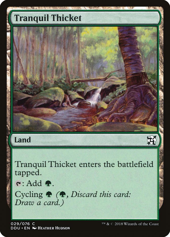 Tranquil Thicket [Duel Decks: Elves vs. Inventors] | Fandemonia Ltd