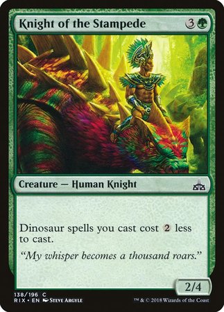 Knight of the Stampede [Rivals of Ixalan] | Fandemonia Ltd
