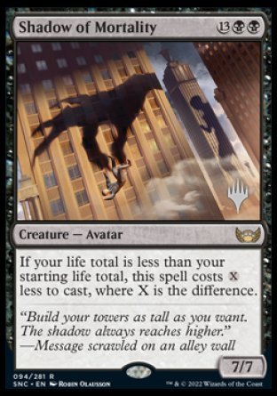 Shadow of Mortality (Promo Pack) [Streets of New Capenna Promos] | Fandemonia Ltd