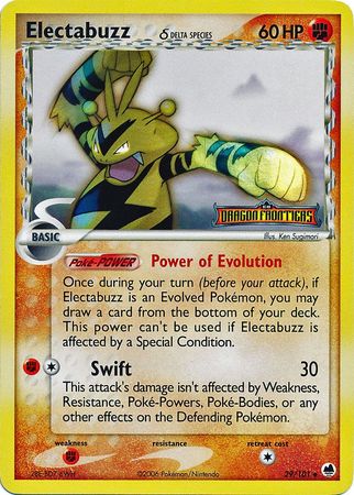 Electabuzz (29/101) (Delta Species) (Stamped) [EX: Dragon Frontiers] | Fandemonia Ltd