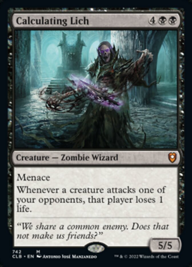 Calculating Lich [Commander Legends: Battle for Baldur's Gate] | Fandemonia Ltd
