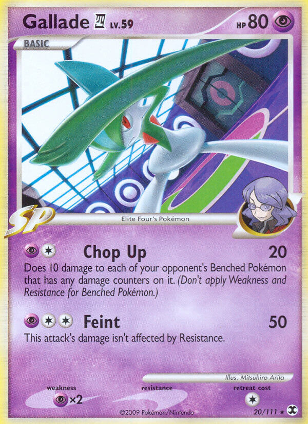 Gallade (20/111) (Theme Deck Exclusive) [Platinum: Rising Rivals] | Fandemonia Ltd