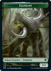 Elephant // Thopter Double-Sided Token [Starter Commander Decks] | Fandemonia Ltd