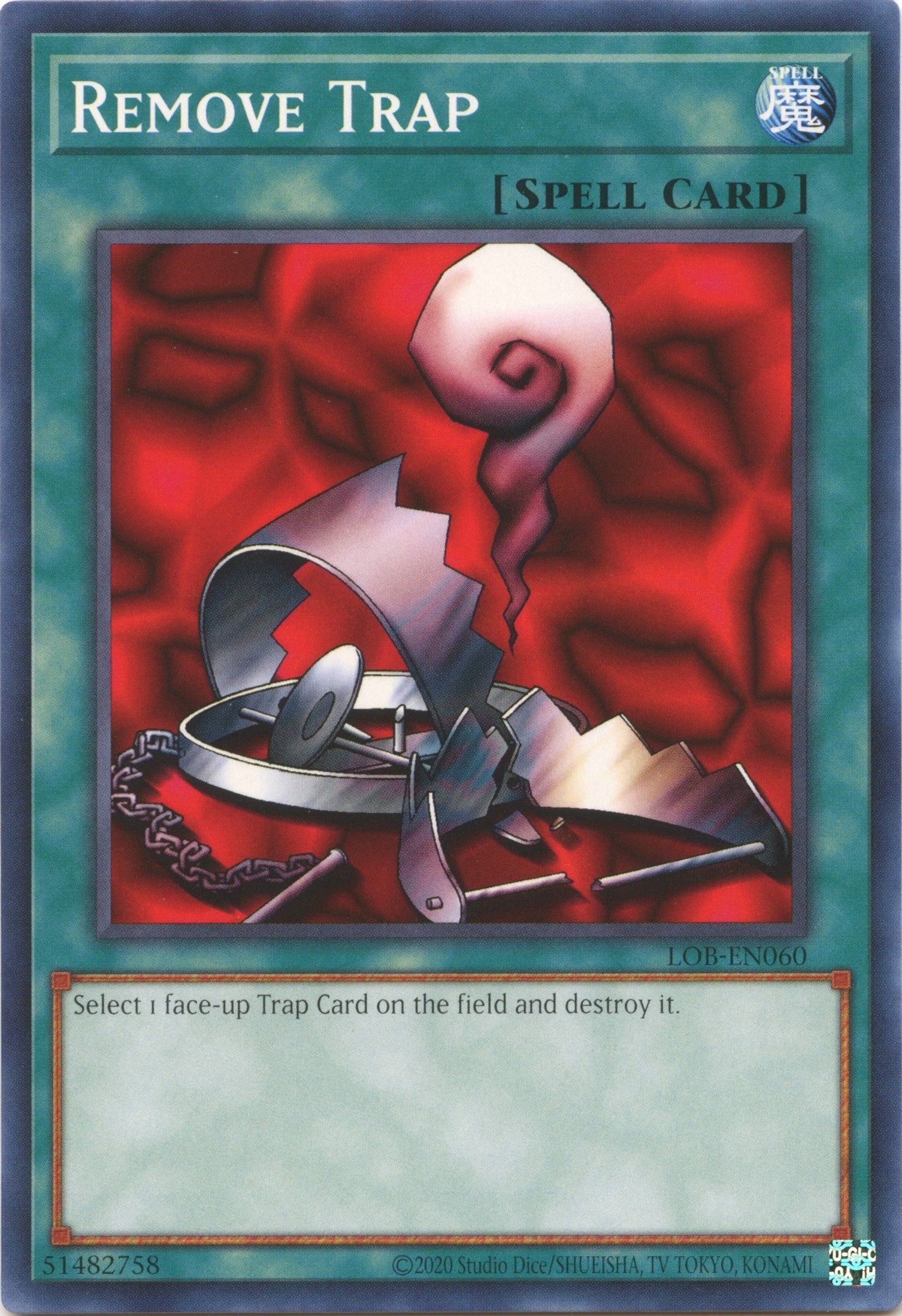 Remove Trap (25th Anniversary) [LOB-EN060] Common | Fandemonia Ltd