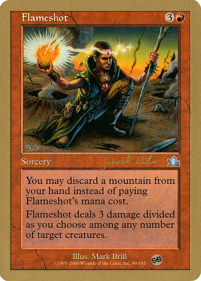 Flameshot (Janosch Kuhn) (SB) [World Championship Decks 2000] | Fandemonia Ltd