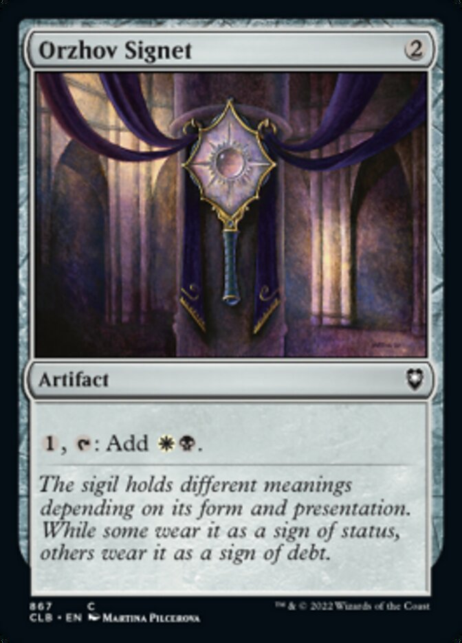 Orzhov Signet [Commander Legends: Battle for Baldur's Gate] | Fandemonia Ltd