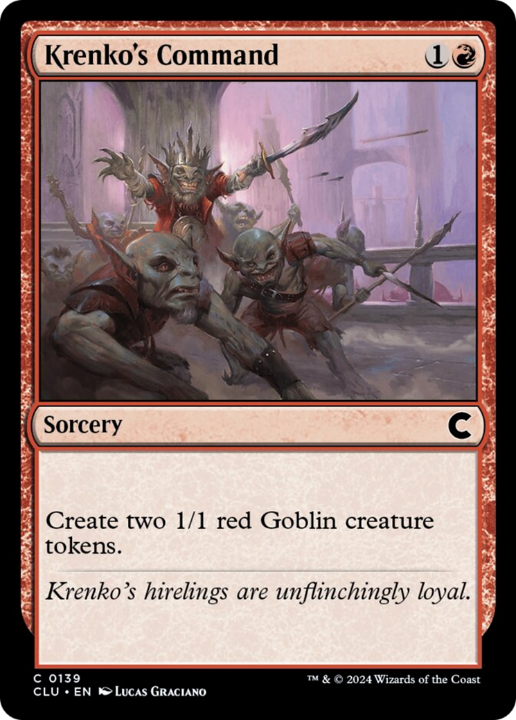 Krenko's Command [Ravnica: Clue Edition] | Fandemonia Ltd