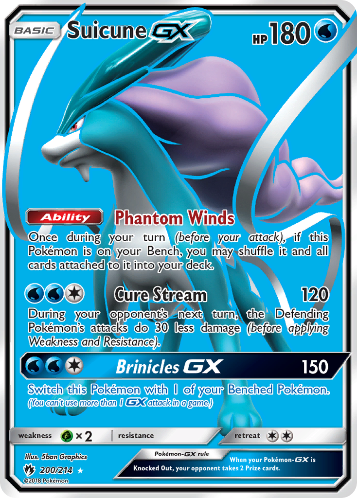 Suicune GX (200/214) [Sun & Moon: Lost Thunder] | Fandemonia Ltd