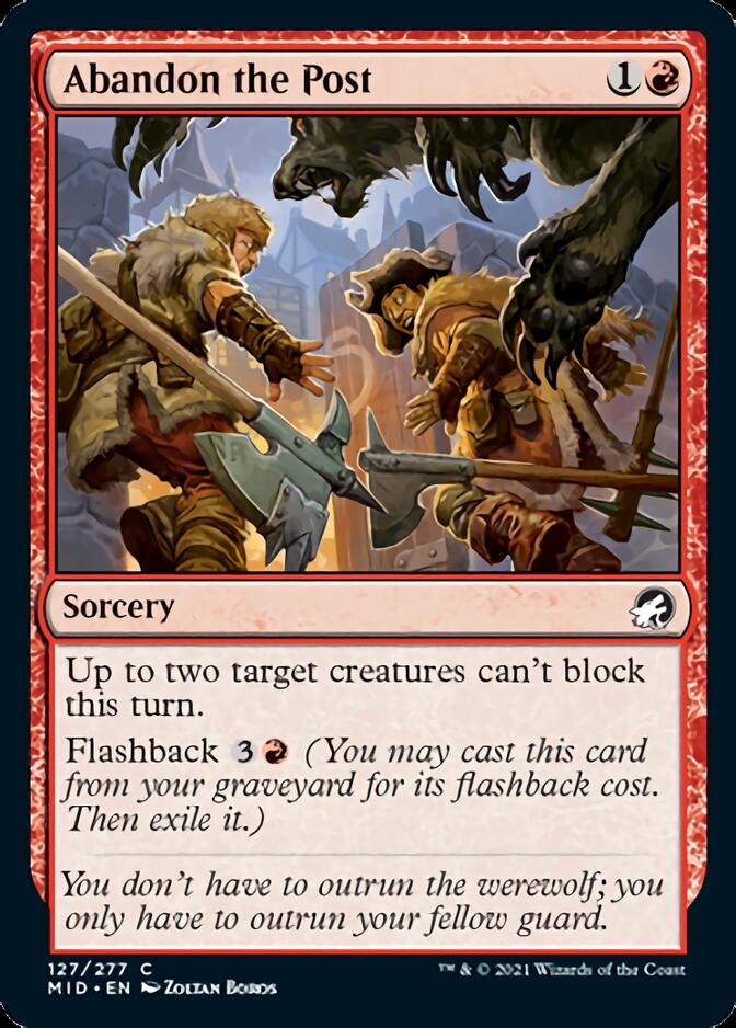 Abandon the Post [Innistrad: Midnight Hunt] | Fandemonia Ltd
