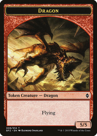 Dragon Token [Battle for Zendikar Tokens] | Fandemonia Ltd