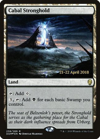 Cabal Stronghold [Dominaria Promos] | Fandemonia Ltd