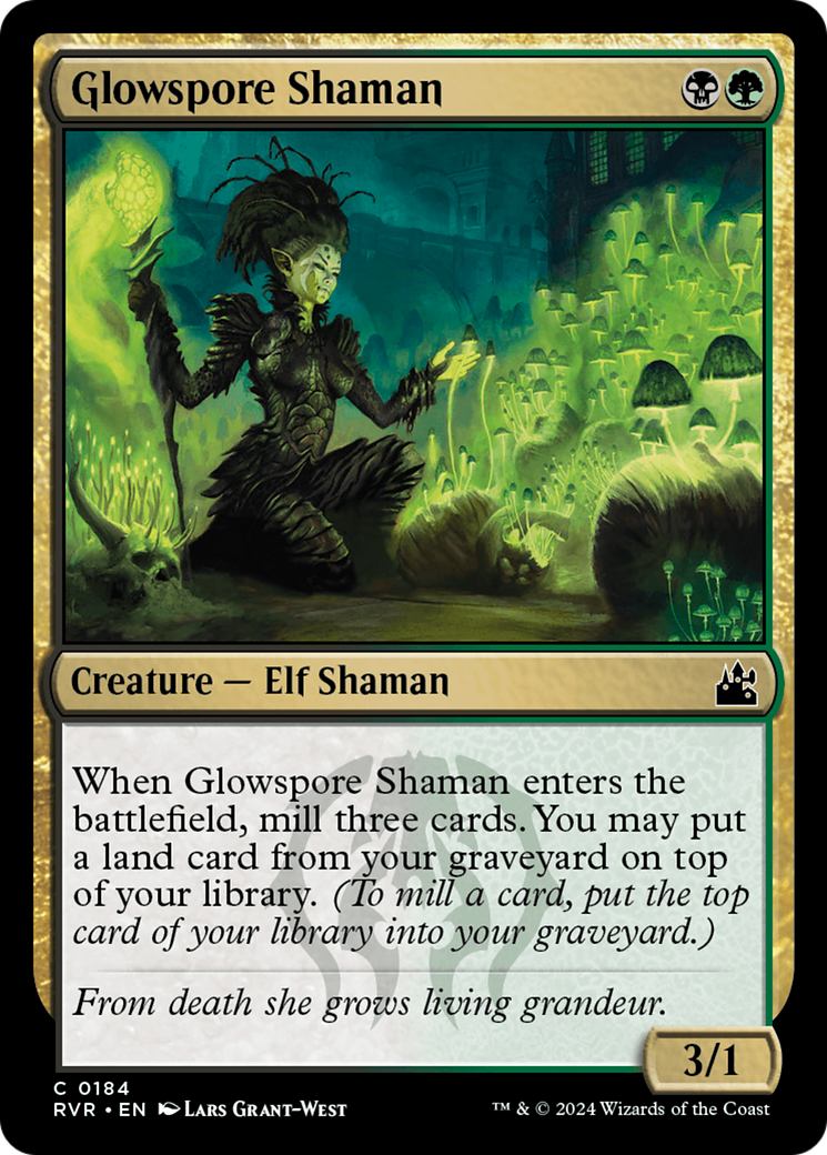 Glowspore Shaman [Ravnica Remastered] | Fandemonia Ltd