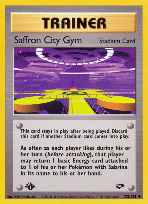 Saffron City Gym (122/132) [Gym Challenge 1st Edition] | Fandemonia Ltd