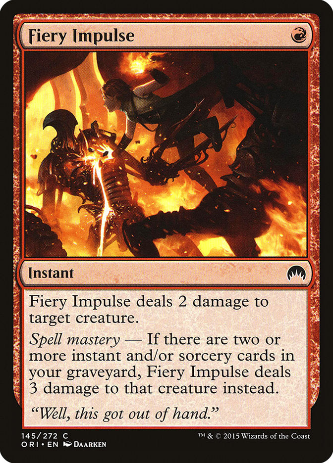 Fiery Impulse [Magic Origins] | Fandemonia Ltd