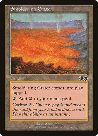 Smoldering Crater [Urza's Saga] | Fandemonia Ltd
