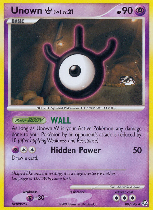 Unown W (80/146) [Diamond & Pearl: Legends Awakened] | Fandemonia Ltd