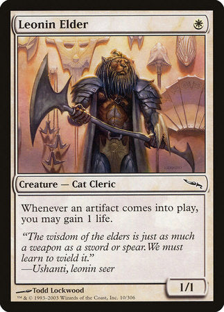 Leonin Elder [Mirrodin] | Fandemonia Ltd