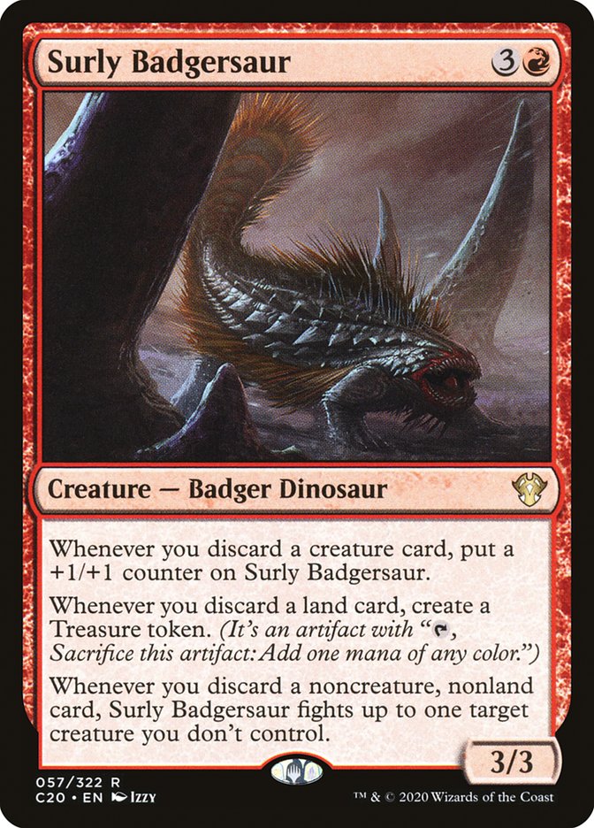 Surly Badgersaur [Commander 2020] | Fandemonia Ltd