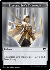 Elspeth, Sun's Champion Emblem // Copy (55) Double-Sided Token [Commander Masters Tokens] | Fandemonia Ltd