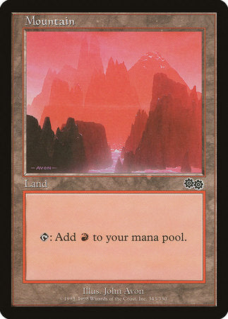 Mountain (343) [Urza's Saga] | Fandemonia Ltd