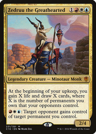Zedruu the Greathearted [Commander 2016] | Fandemonia Ltd