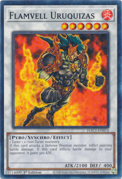 Flamvell Uruquizas (Duel Terminal) [HAC1-EN074] Common | Fandemonia Ltd