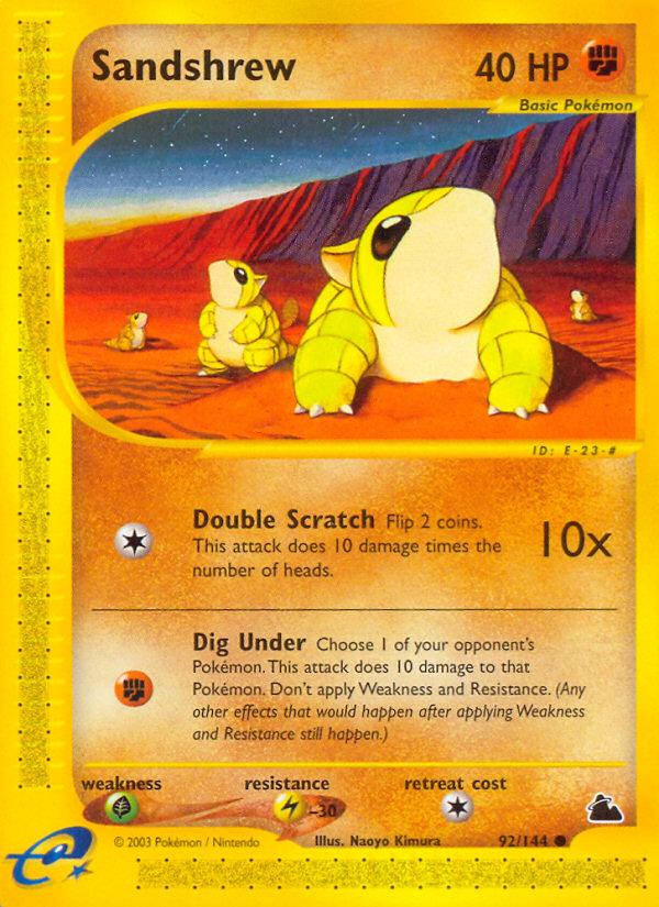 Sandshrew (92/144) [Skyridge] | Fandemonia Ltd