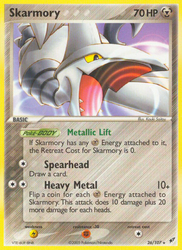 Skarmory (26/107) [EX: Deoxys] | Fandemonia Ltd