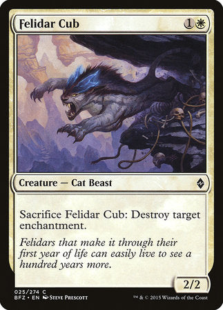Felidar Cub [Battle for Zendikar] | Fandemonia Ltd